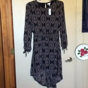 New charming Charlie S high low black dress